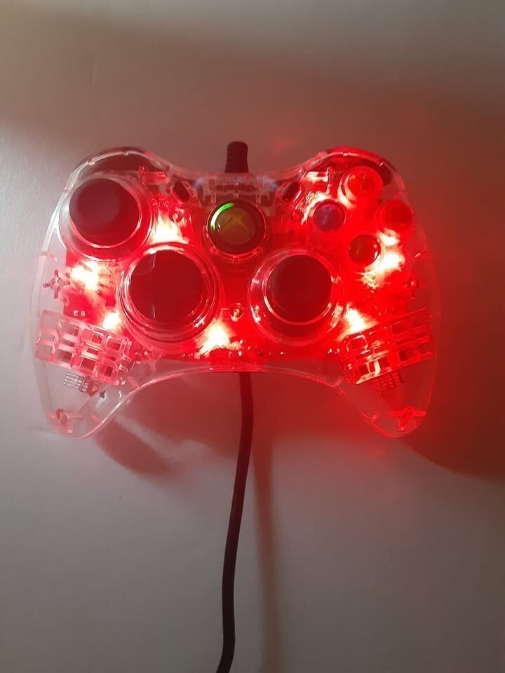 Xbox 360 Afterglow Wired Controller Clear PL-3602