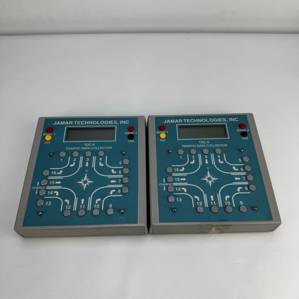 2x Pair Jamar Technologies TDC-8 Intersection Counters Traffic Data Collection