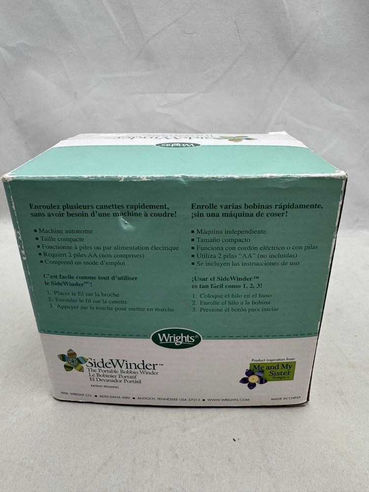 Wrights SideWinder Portable Bobbin Winder Thread Sewing Accessory 88175