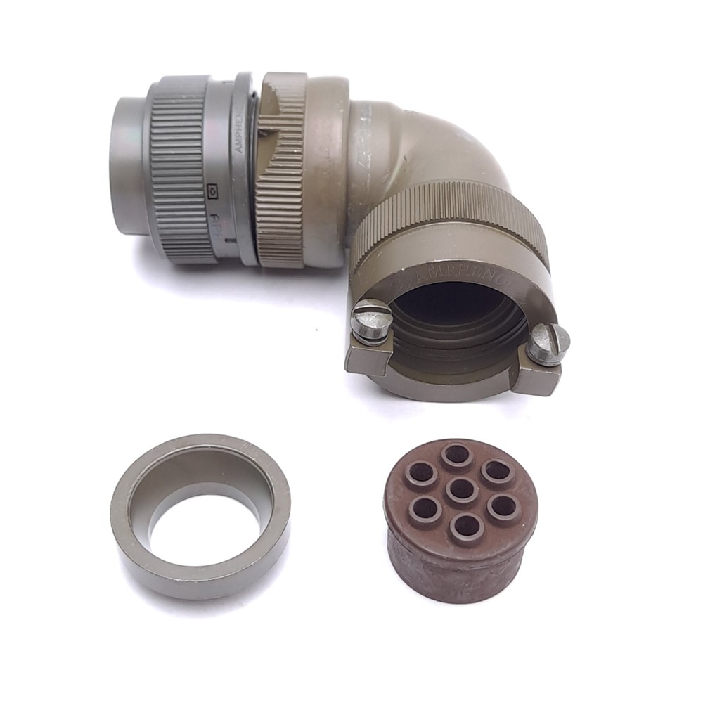Amphenol MS3108E20-15S Circular Connector Plug, Right-Angle, 7-Position