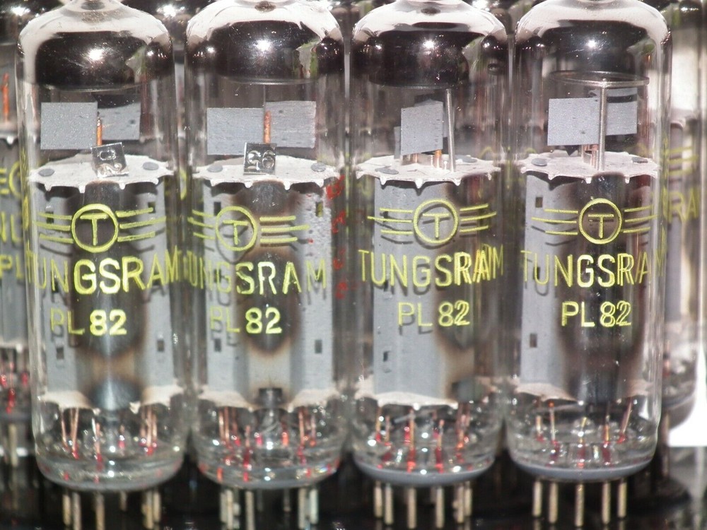 PL82 Tungsram NOS Platinum matched quad - Audio pentode