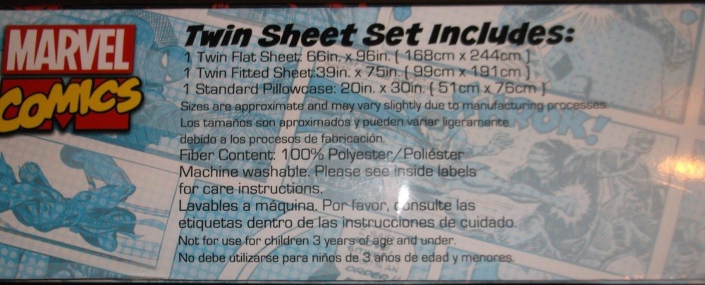 DISNEY MARVEL REVERSIBLE FULL COMFORTER BEDDING TWIN SHEETS PILLOW CASES SET NEW