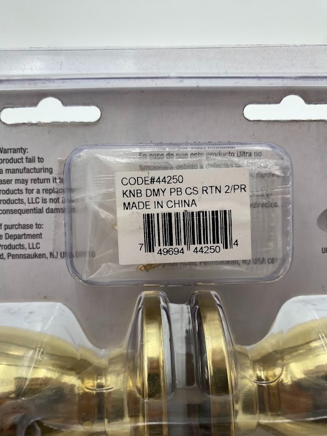 Ultra Security PLUS dummy Non-Functioning Door Knob #44250