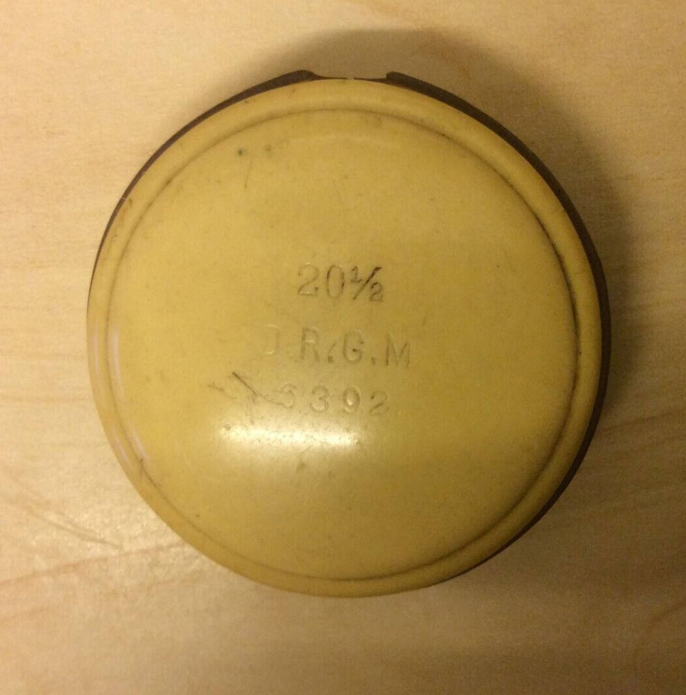 RARE ANTIQUE GERMAN MILITARY DRGM 6392 20 1/2 POCKET WATCH PROTECTIVE COVER WWI