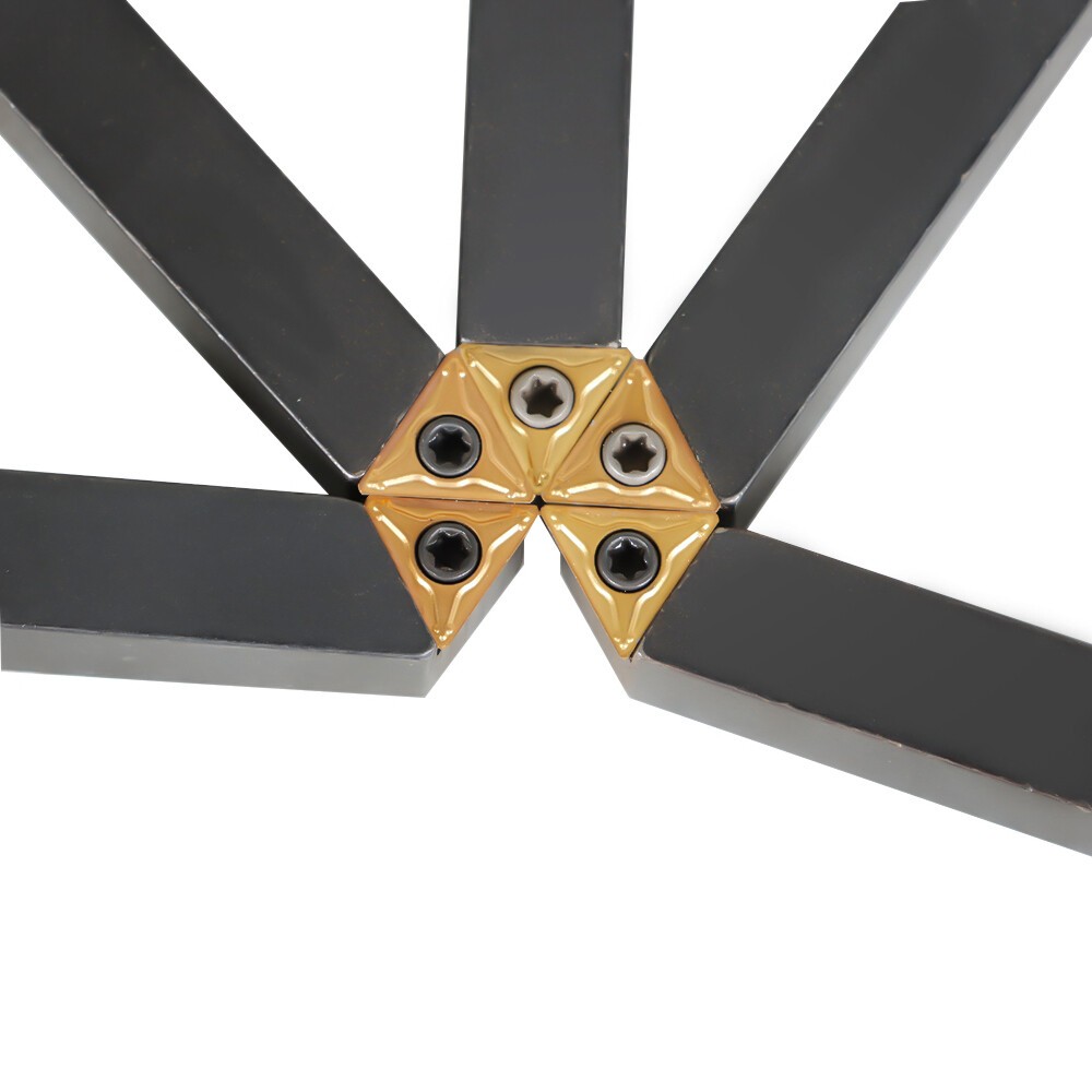 5Pcs 3/8" Carbide Indexable Turning Tool Lathe Tool Bit With Carbide Inserts