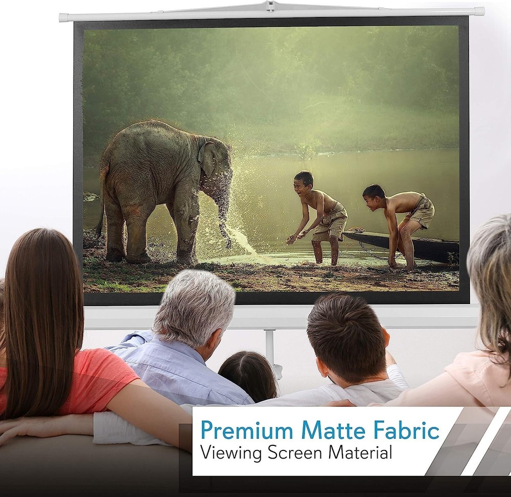 Portable Projector Screen Tripod Stand 50" Mobile Projection Screen Conference