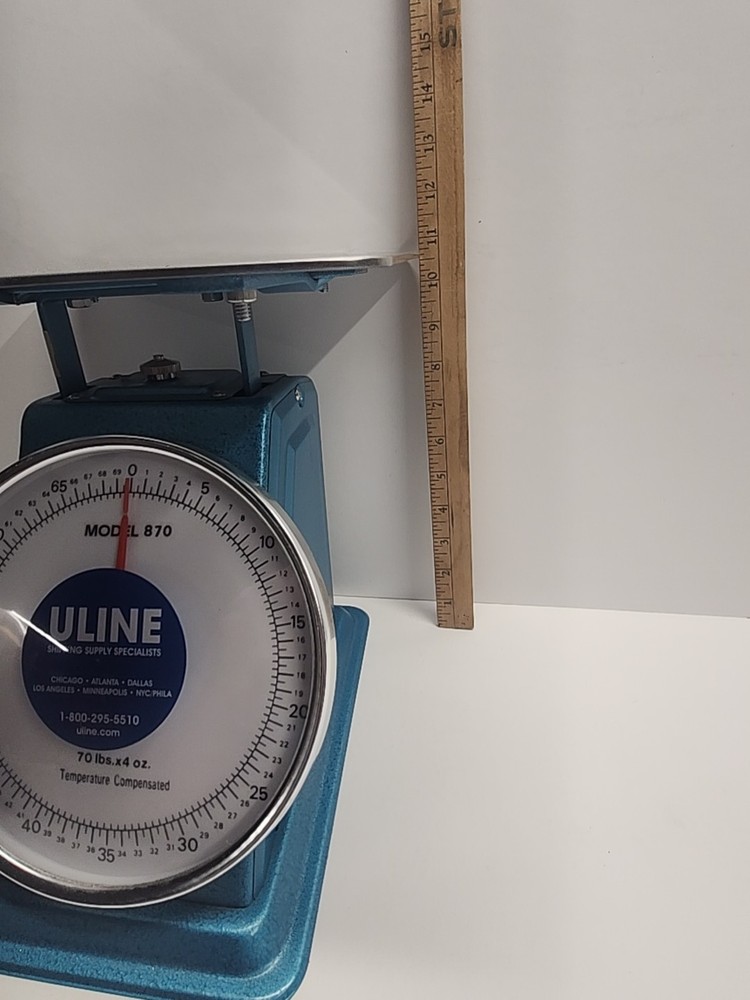 Uline Platform Dial Scale Model 870 - 70 lbs x 4 ozTemperature Compensated