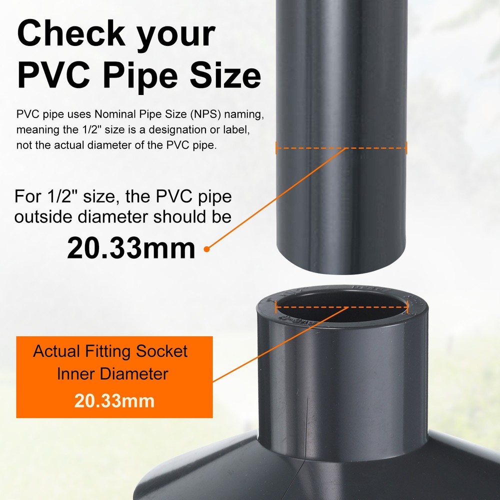 Reducing Coupling 2 x 1/2" Increaser/Reducer Coupling Pipe Fittings