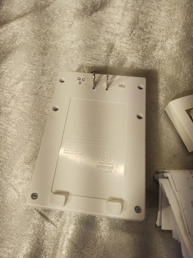 Defiant Wireless Doorbell Kit w/ LED Night Light & Push Button White Plug-In