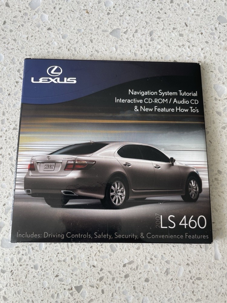 2007 2008 LEXUS LS460 NAVIGATION SYSTEM TUTORIAL INTERACTIVE CD ROM AUDIO CD OEM
