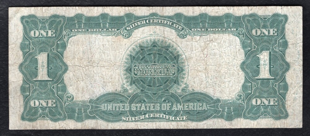 FR. 236 1899 $1 ONE DOLLAR "BLACK EAGLE" SILVER CERTIFICATE *GUTTER FOLD ERROR*