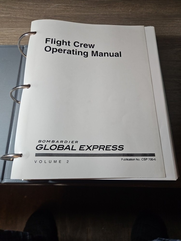 Global Express Flight Crew Operating Manual