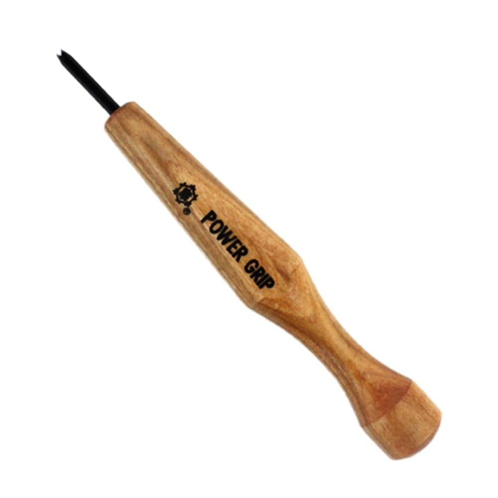Mikisyo Mikisho Power Grip Chisel Triangular 0.06 inch Small, Black, Brown