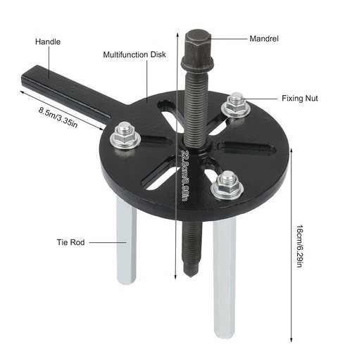 Bearing Disassembly Puller Inner Hole Puller Removal Tool Three-jaw Set NEW USA