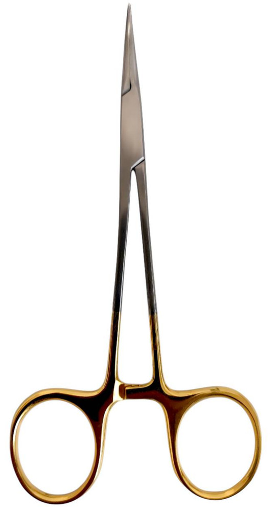 Vasectomy Dissection Sharp Ends Forceps Gold Plated 5" (T/C) Surgical, Dental