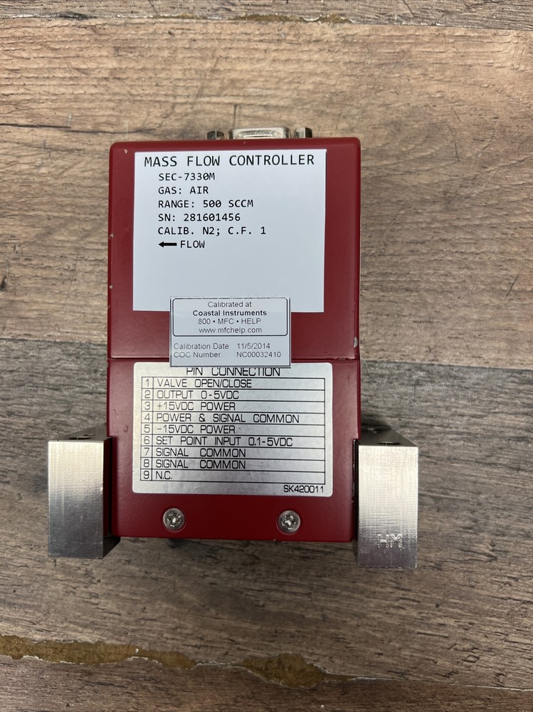 SEC-7330M Mass Flow Controller 500 SCCM AIR