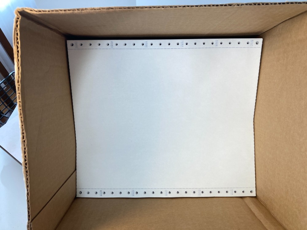 100 sheets dot matrx tractor feed computer paper Continuous NOS