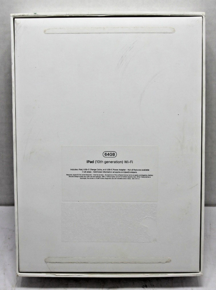*Empty Box * iPad A16 Wi-Fi BOX ONLY 10th Generation