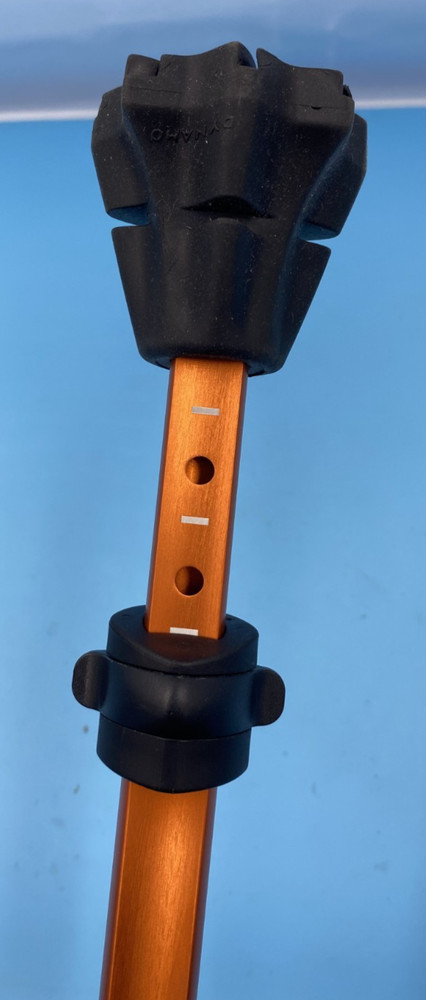 Dynamo Cyclone Walking Cane-Orange Aluminum
