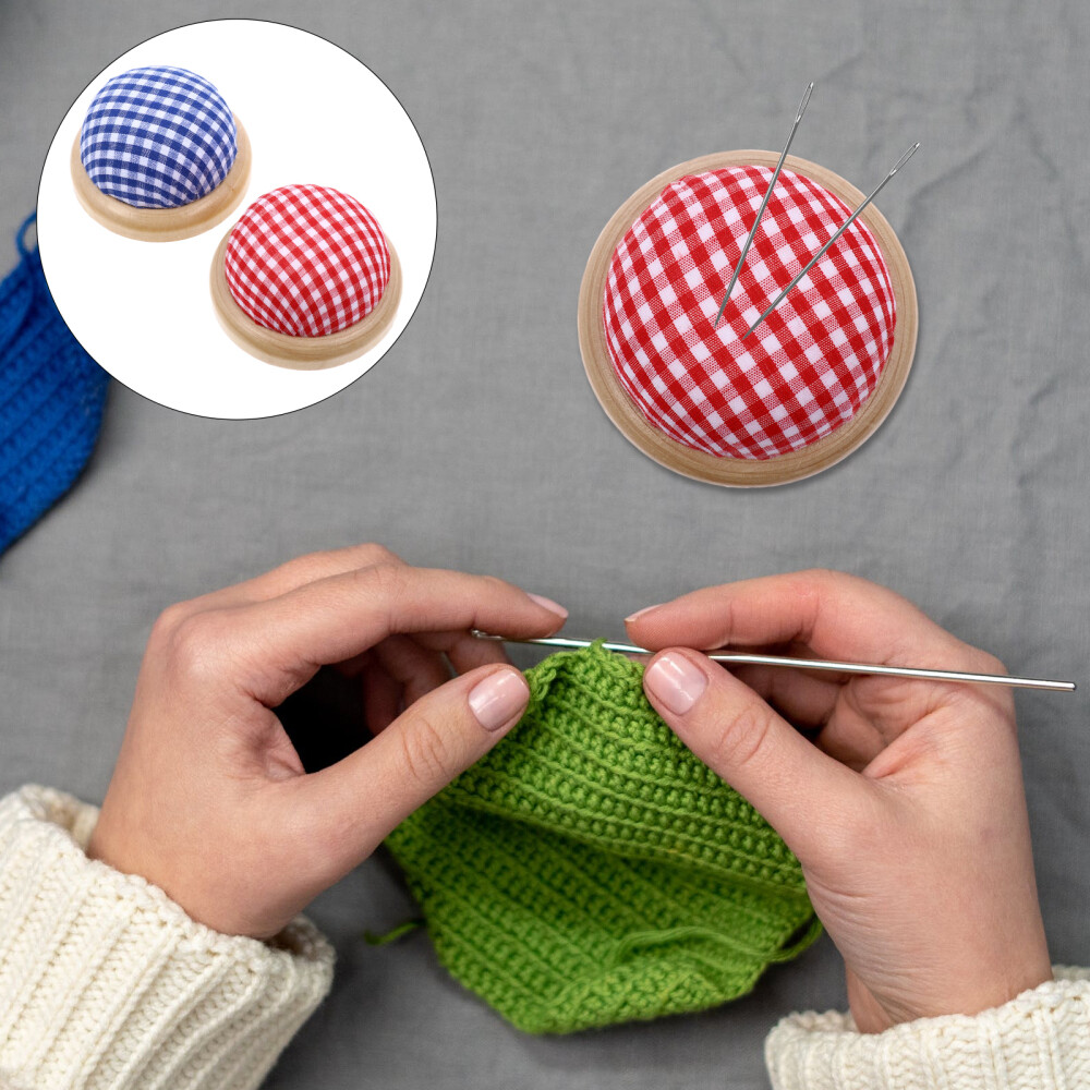 2x Sewing Needle Storage Tool Cross Stitch Needle Socket Needle Pin Cushion Bag