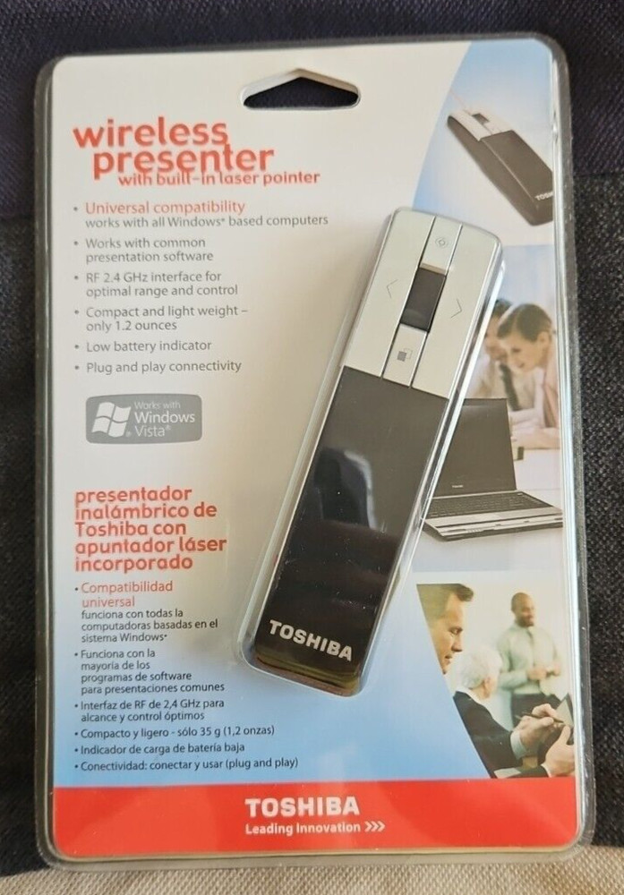Toshiba Wireless Professional Presenter With Laser Pointer New