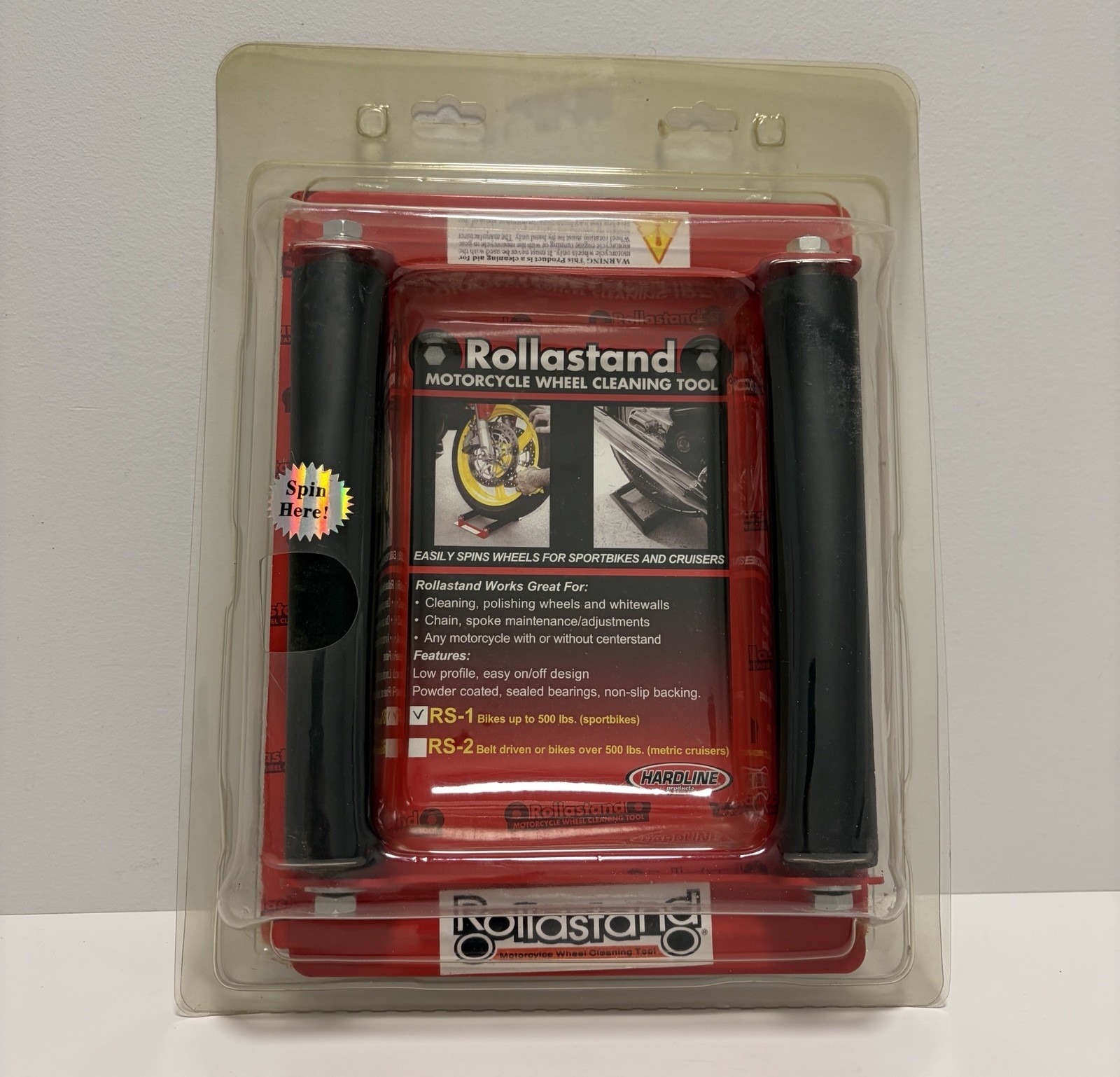 Hardline Rollastand Sportbike Cruisers Red Steel RS-00001 Bike Up To 500lbs NEW