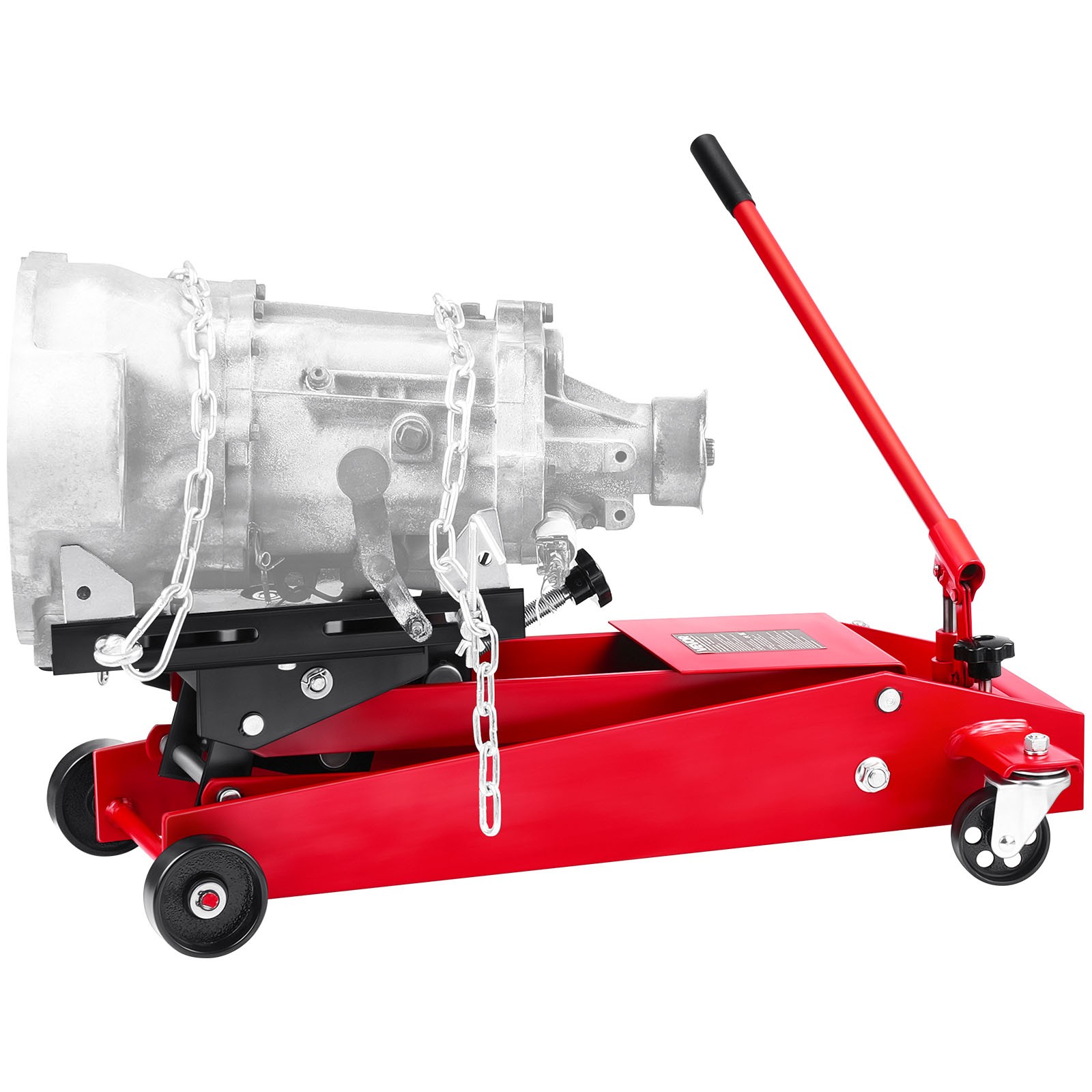 VEVOR Low Profile Floor Jack 1000 lbs Transmission Jack with 360° Front wheels