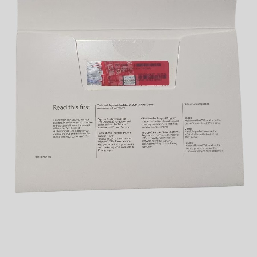 Microsoft Windows Server 2025 Datacenter 64Bit 16 Core 50 CALs DVD & Key Sealed