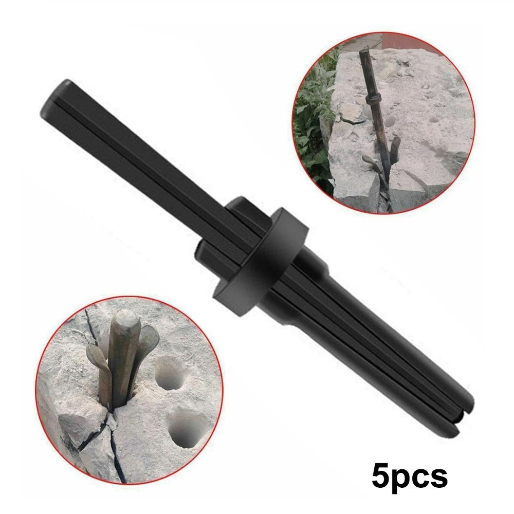 Efficient Stone Splitting Tool 5pcs Rock Splitters 125x12mm Manual Hand Tool