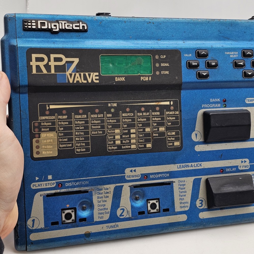 Digitech RP7 Valve Guitar Tube Preamp Multi Effects Processor - Untested As Is