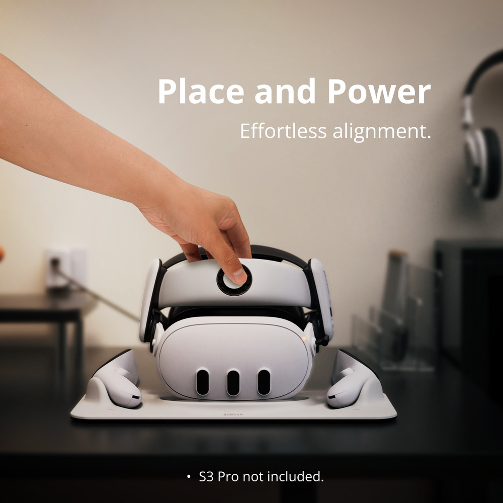 BOBOVR D3 Charging Dock Compatible with Quest 3 Wireless Charging for Controller