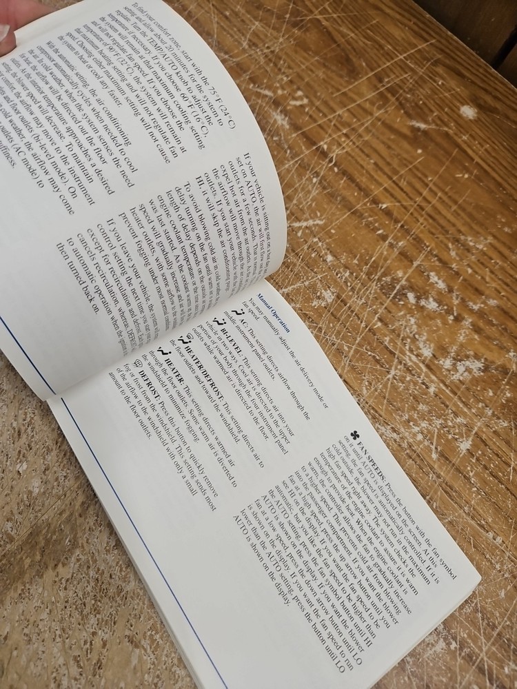 1997 Caillac Deville Owners Manual