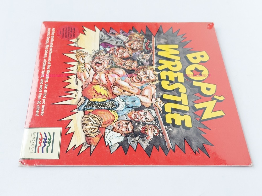 Bop'N Wrestle - Mindscape - 1986 / IBM PC - Sealed