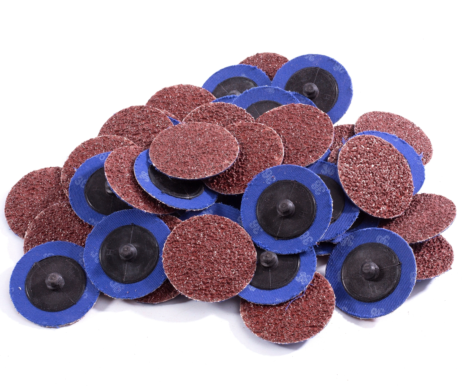 50PCS 2 inch 36 Grit Aluminum Oxide Roll Lock Die Grinder Sanding Grinding Disc