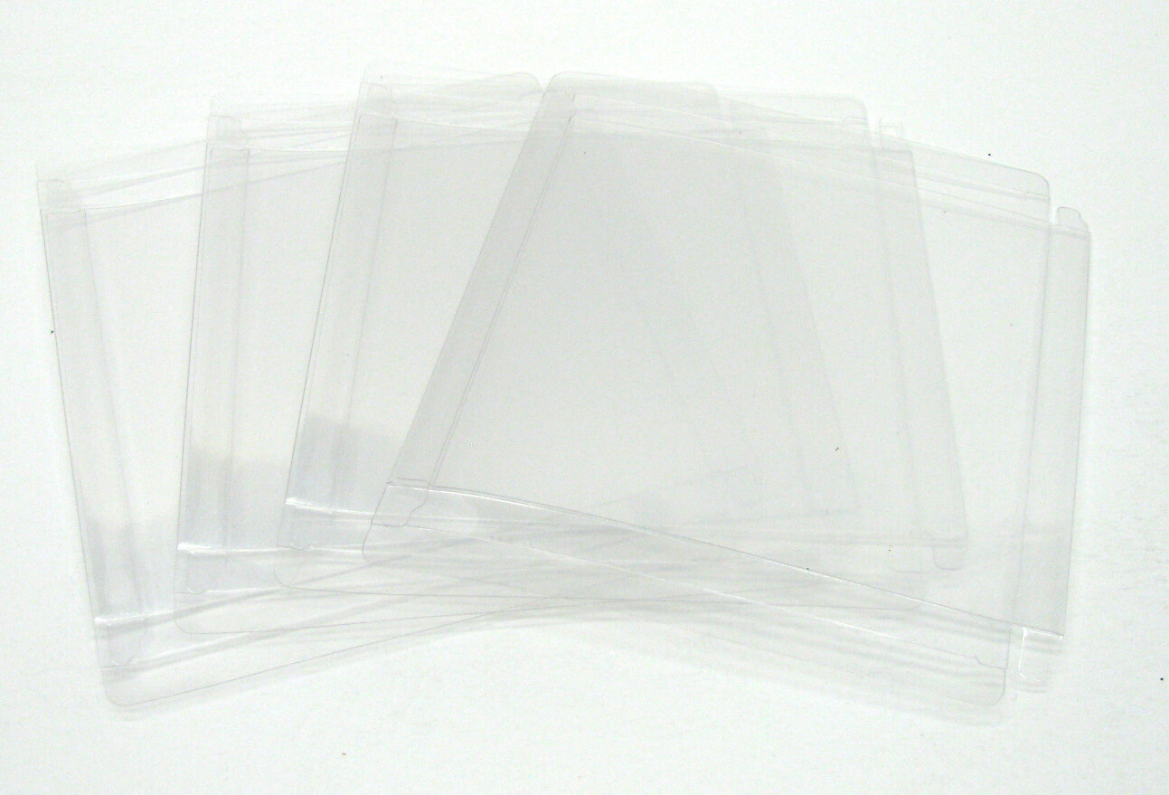 10x NINTENDO NES GAME CARTRIDGE - CLEAR PROTECTIVE BOX PROTECTOR SLEEVE CASE