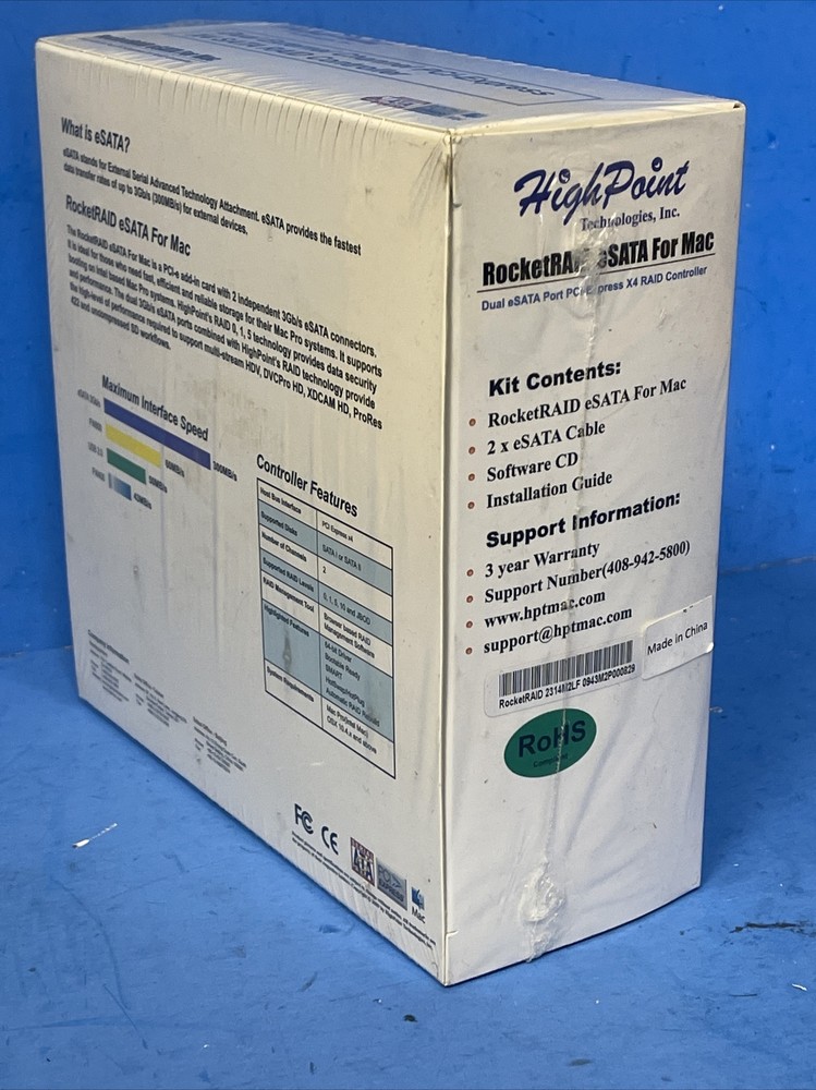 Highpoint RocketRAID 2314m2 3 Gb/s eSATA Connector