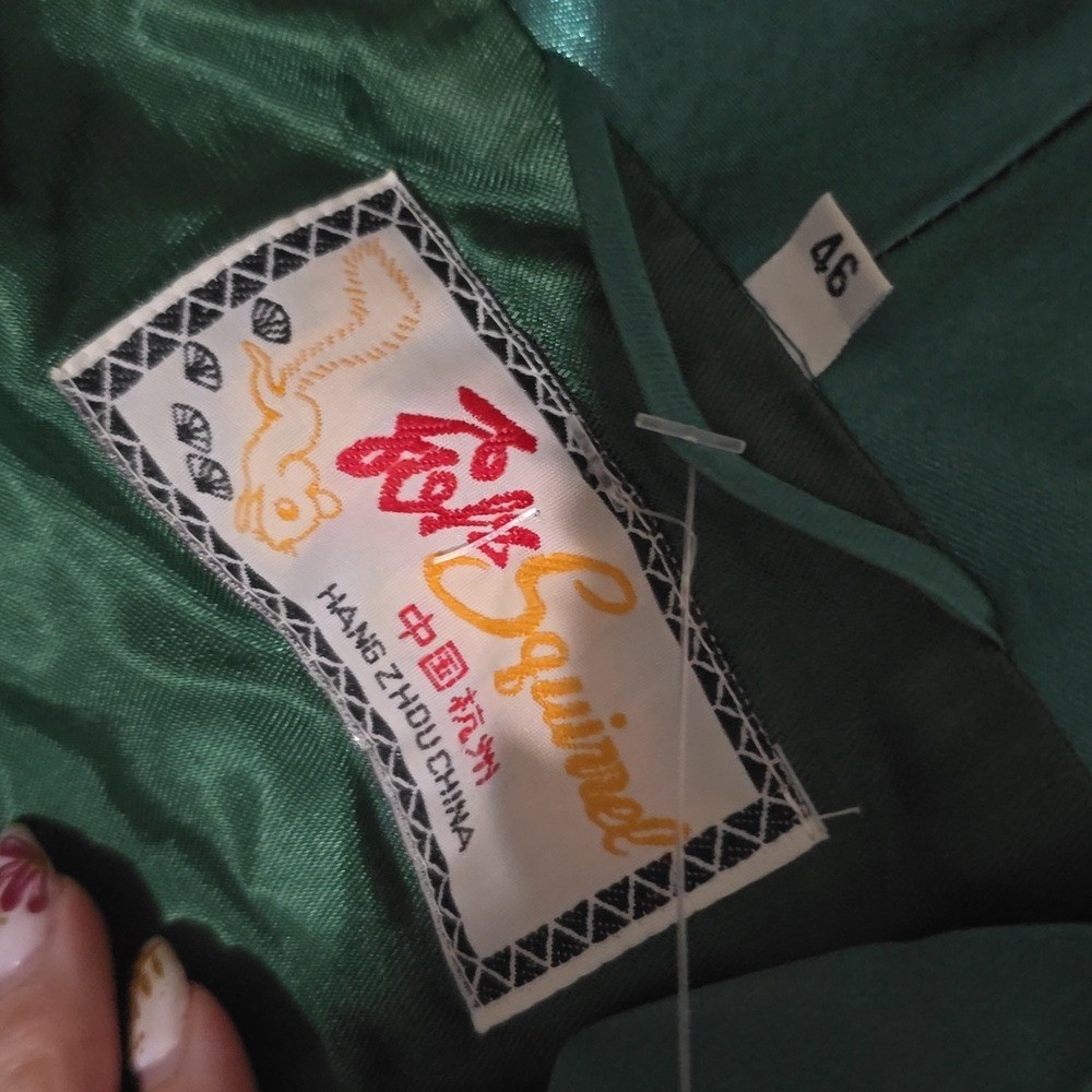 Mens Vintage Chinese Belted Robe [Silk] Size 46 Great