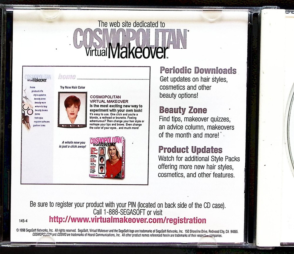COSMOPOLITAN VIRTUAL MAKEOVER STYLE PACK 2 CD 7177