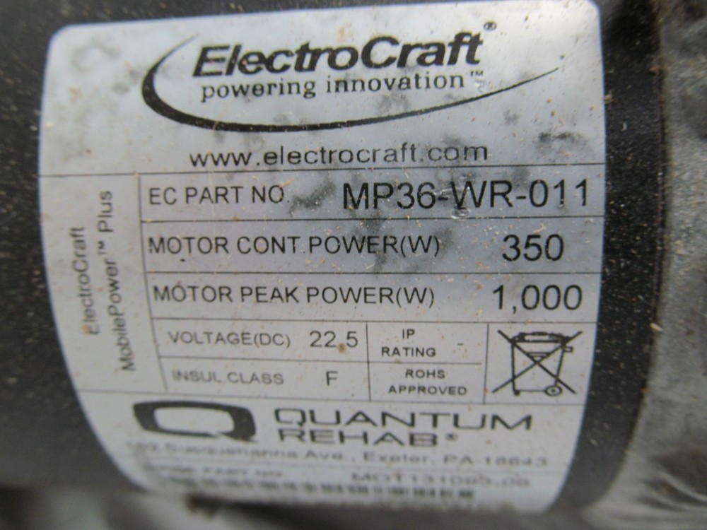Left Motor from Quantum Q6 Edge Wheelchair