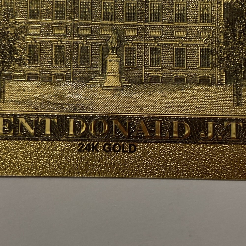 Trump 2024 Gold Foil 24k Note