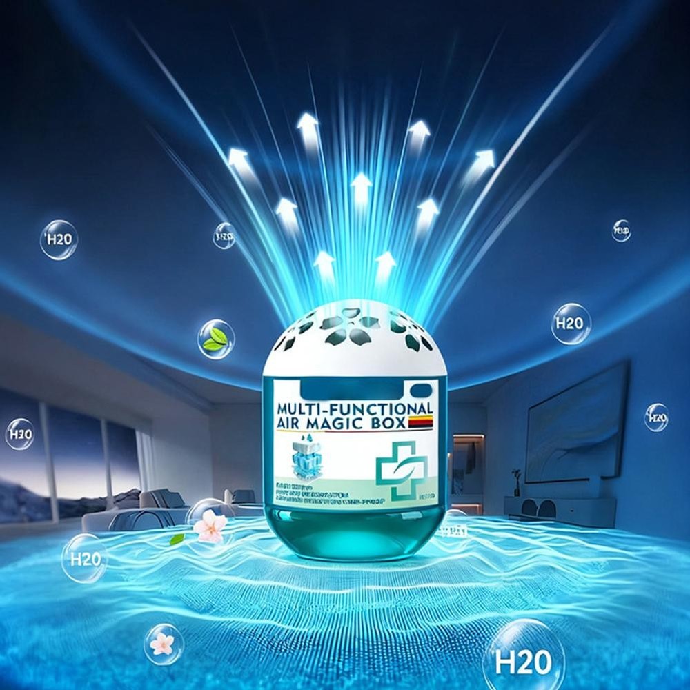2Pcs Multi- Functional Airs Magic Box Plants Extracts,Dust-Absorbing Plant Gel