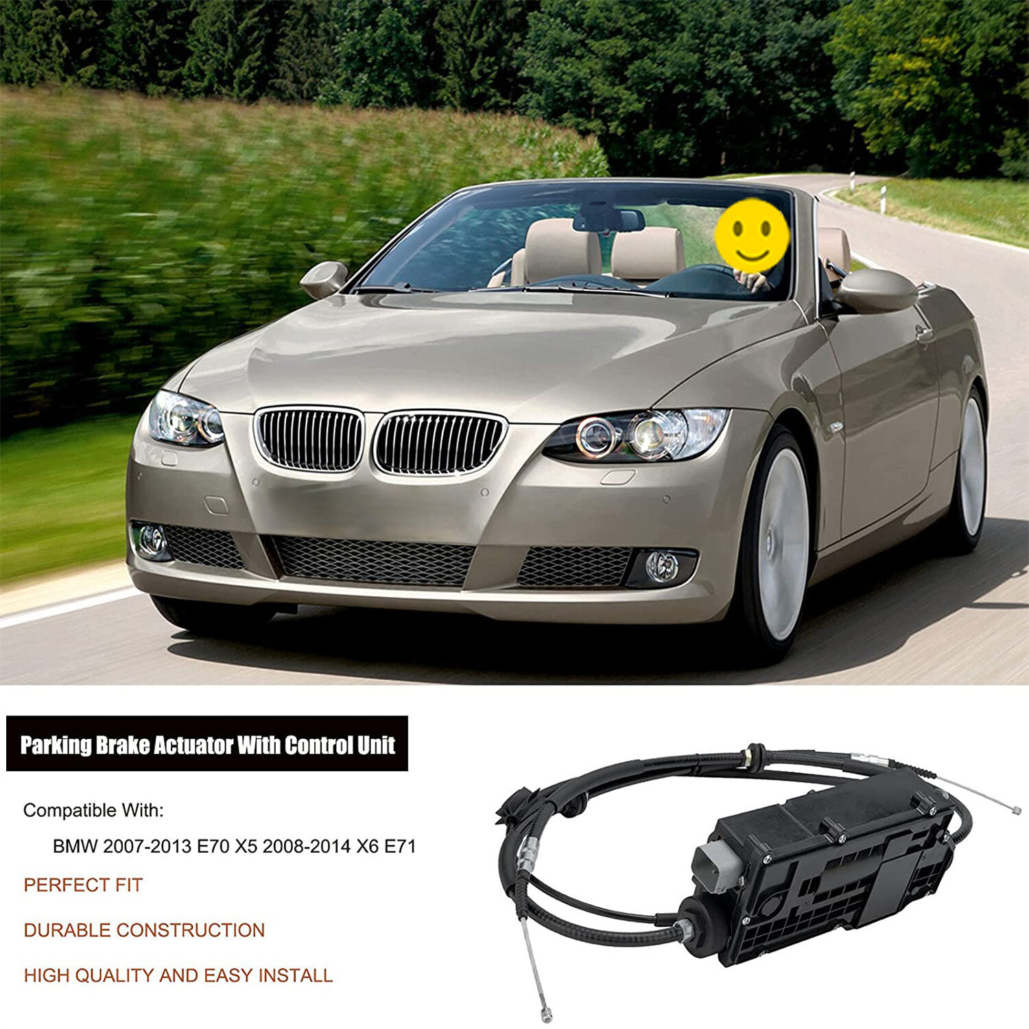 Parking Brake Actuator with Control Unit For BMW X5 E70 07-13 X6 E71 E72 08-14