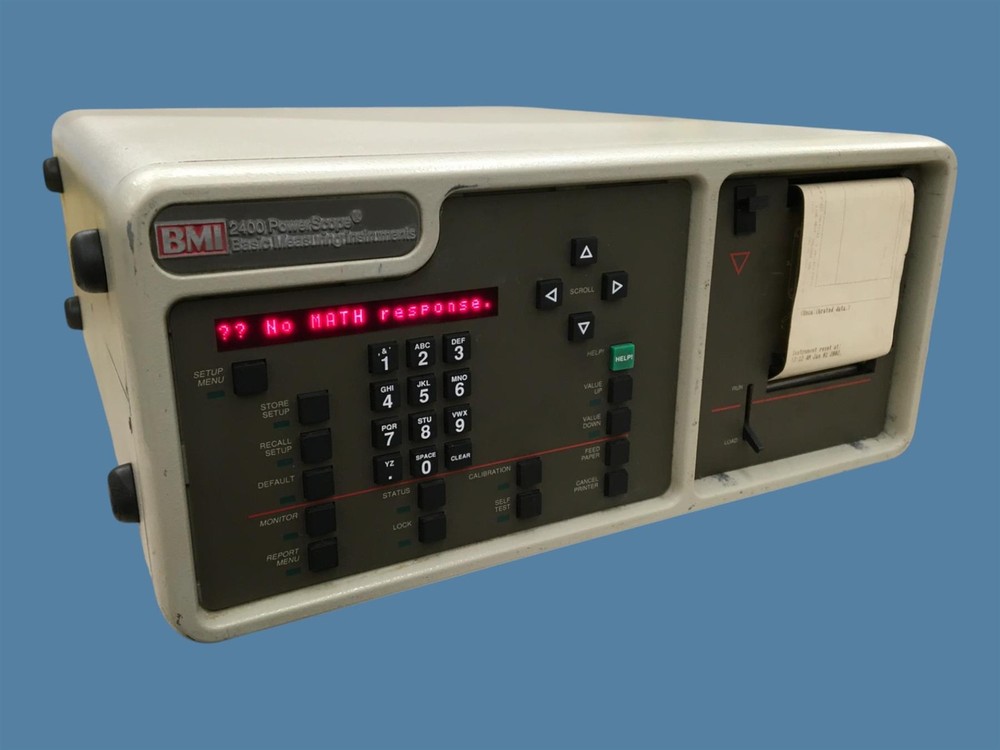 BMI 2400 PowerScope Precision Calibrator/Powerline Disturbance Analyzer/Recorder