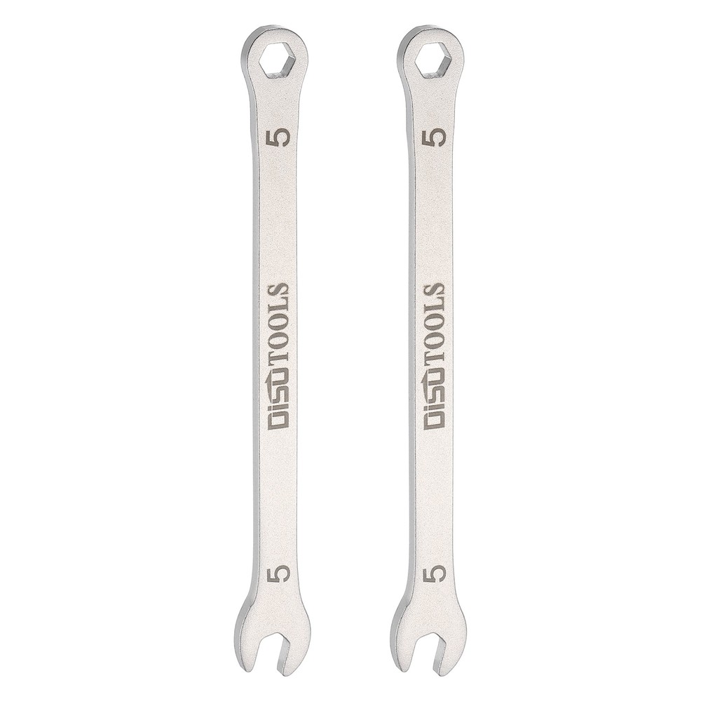 2pcs Thin Combination Wrench 5mm Metric 6-Point 15 Degree Offset Wrenches