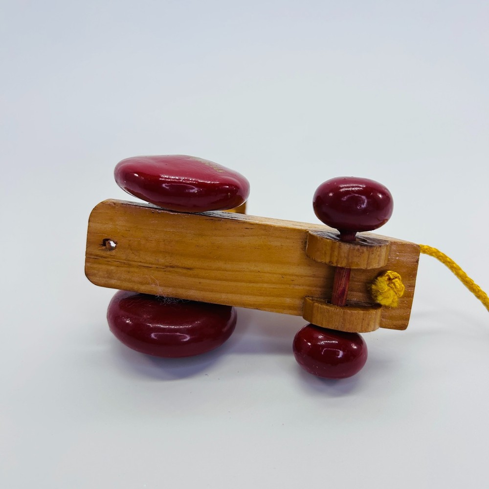 Neiman Marcus Wooden Train Engine Pull Toy