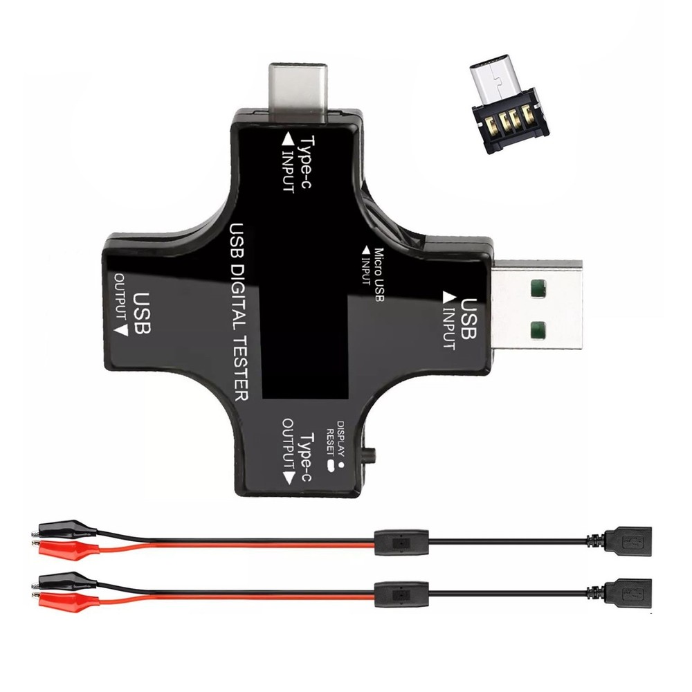 2.36*2.36 inch USB Power Meter Tester Digital Multimeter Voltage Current