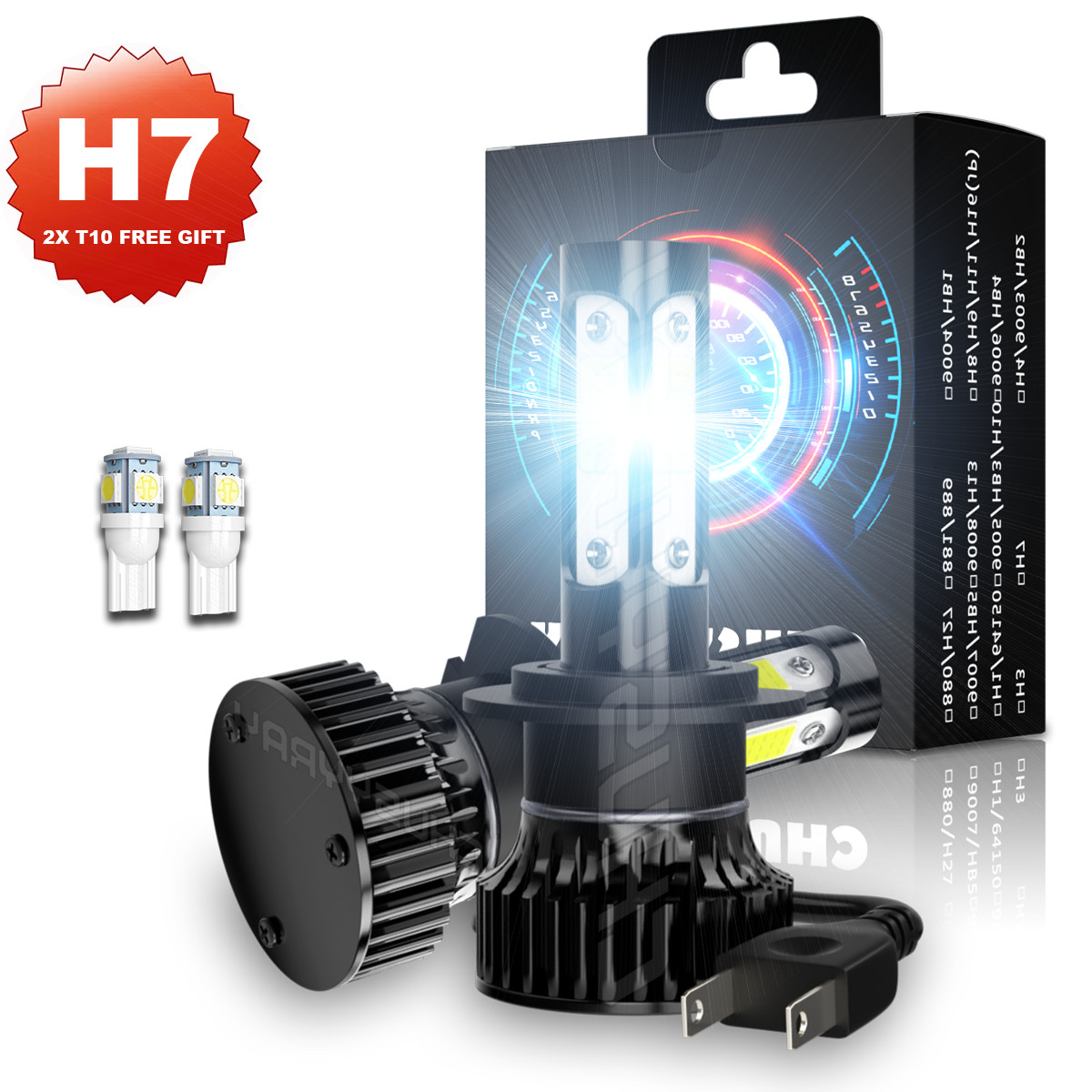 For Suzuki GSX1300R Hayabusa 1999-2019 LED Motorcycle Headlight 6000K White Bulb