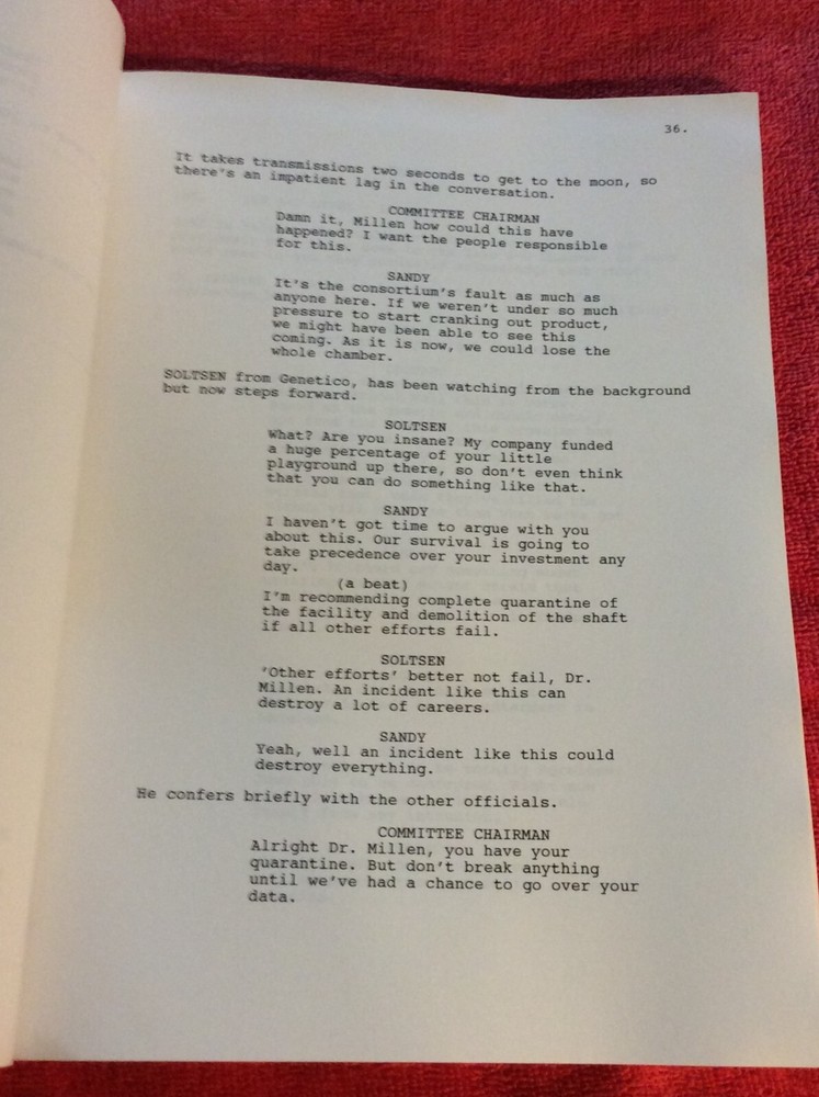 ORIGINAL SCRIPT THE SKY IS FALLING WILLIAM M. JOHNS