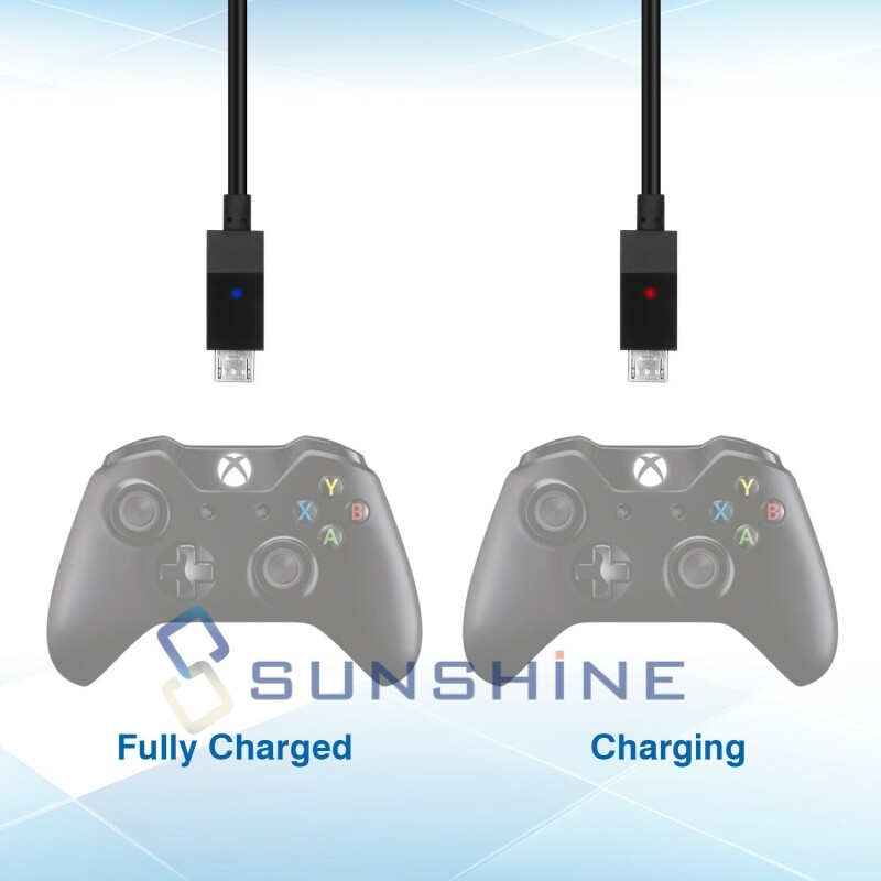 For XBOX ONE Controller Play & Charge Charging Cable + Rechargeable Battery Pack