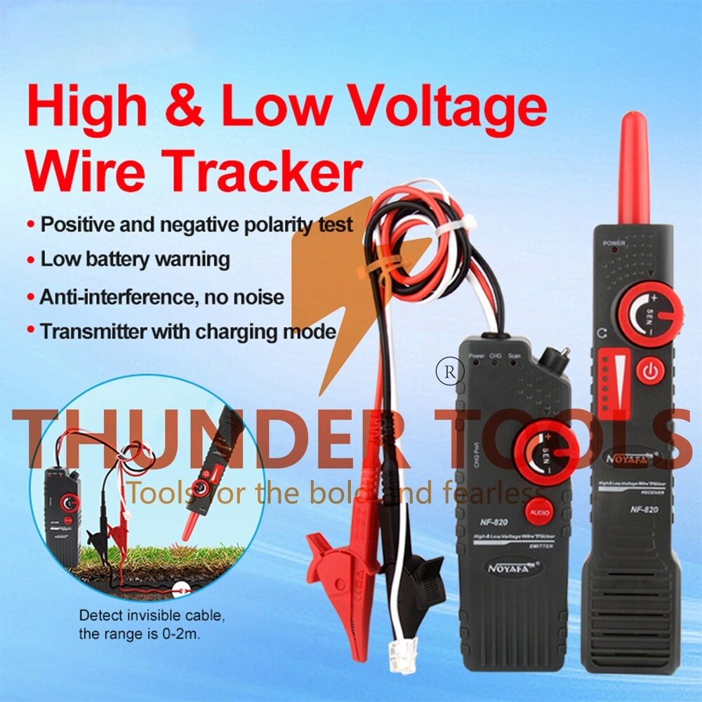 Thunder Tools NOYAFA NF-820 Anti-Interference Underground Cable Locator